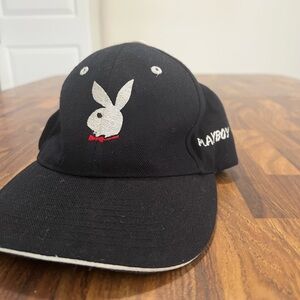 Vintage Playboy Bunny wool mix black &white Adjustable Hat